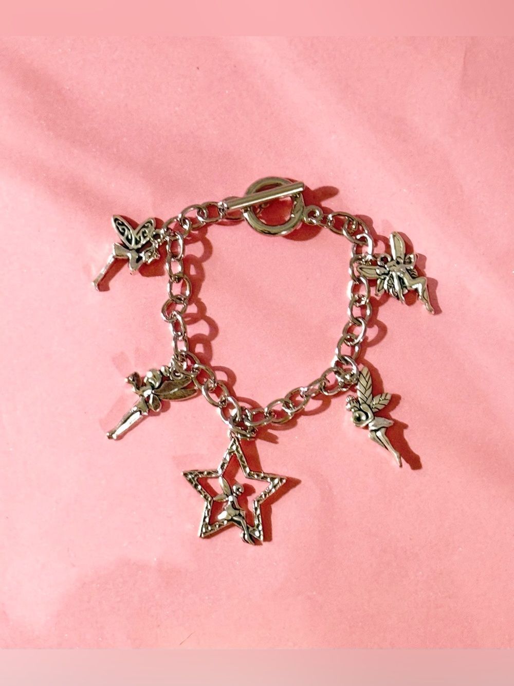 NWT Handmade Silver-tone Fairy Charm Bracelet - Women Jewelry